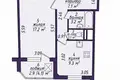 1 room apartment 41 m² Minsk, Belarus