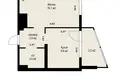 Квартира 1 комната 39 м² Минск, Беларусь