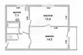 Mieszkanie 2 pokoi 42 m² Oberowszczyzna, Białoruś