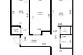 Mieszkanie 3 pokoi 77 m² Mińsk, Białoruś