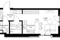 Estudio 30 m² Moscú, Rusia