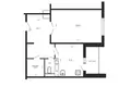 Квартира 1 комната 43 м² Минск, Беларусь