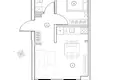 1 bedroom apartment 56 m² Riga, Latvia