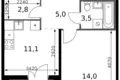 Apartamento 1 habitación 38 m² Leninsky District, Rusia