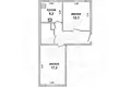 2 room apartment 48 m² Brest, Belarus
