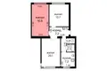 Mieszkanie 3 pokoi 68 m² Mińsk, Białoruś