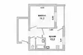 Квартира 1 комната 49 м² Мухавецкий сельский Совет, Беларусь
