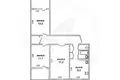 3 room apartment 69 m² Muchaviecki sielski Saviet, Belarus