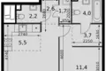 Apartamento 2 habitaciones 45 m² Moscú, Rusia