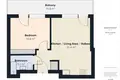 Apartamento 2 habitaciones 37 m² en Mierzynek, Polonia