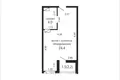 1 bedroom apartment 28 m² Minsk, Belarus