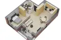Wohnung 2 zimmer 52 m² in Warschau, Polen