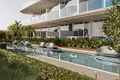 Residential complex New residence Samana Lake Views with swimming pools and lounge areas close to a highway, Production City, Dubai, UAE