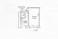 Wohnung 1 zimmer 29 m² Minsk, Belarus