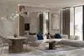 Residential complex New residence Samana Lake Views with swimming pools and lounge areas close to a highway, Production City, Dubai, UAE