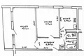 Appartement 2 chambres 47 m² Homiel, Bélarus