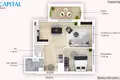 Квартира 2 комнаты 52 м² Вильнюс, Литва
