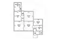 Apartamento 80 m² Muchaviecki sielski Saviet, Belarús