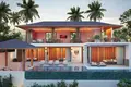 Kompleks mieszkalny New complex of villas with swimming pools 3 minutes away from a golf course and close to Maenam Beach, Samui, Thailand