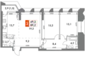 Wohnung 3 zimmer 89 m² Moskau, Russland
