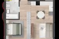 Apartment 38 m² Kalodziscanski sielski Saviet, Belarus