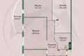 3 room apartment 129 m² Minsk, Belarus