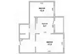 2 room apartment 53 m² Muchaviecki sielski Saviet, Belarus