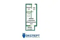 1 room apartment 25 m² Kopishche, Belarus