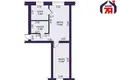 2 room apartment 44 m² Maladzyechna, Belarus