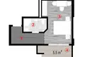 Студия 1 комната 32 м² Батуми, Грузия