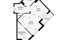 Mieszkanie 1 pokój 46 m² Mińsk, Białoruś