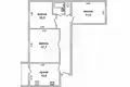 3 room apartment 66 m² Muchaviecki sielski Saviet, Belarus