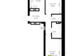 Appartement 2 chambres 58 m² Guryevsky District, Russie