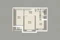 Wohnung 2 zimmer 51 m² Minsk, Belarus