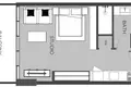 Studio apartment 43 m² Dubai, United Arab Emirates