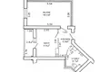 Wohnung 1 zimmer 41 m² Minsk, Belarus