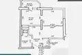 Appartement 2 chambres 48 m² Minsk, Bélarus