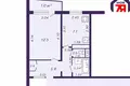 1 room apartment 30 m² Salihorsk, Belarus