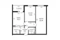 2 bedroom apartment 64 m² Minsk, Belarus