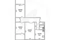 3 room apartment 68 m² Muchaviecki sielski Saviet, Belarus