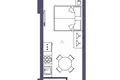 Studio 1 Schlafzimmer 25 m² Batumi, Georgien
