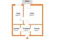 Appartement 2 chambres 47 m² Varsovie, Pologne