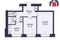 Mieszkanie 2 pokoi 41 m² Mińsk, Białoruś
