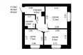 2 bedroom apartment 40 m² Minsk, Belarus