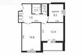 Квартира 2 комнаты 50 м² Минск, Беларусь