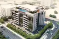 Residential complex New Cresswell Residences with a swimming pool and a garden close to the airport, Dubai South, Dubai, UAE