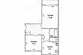 Mieszkanie 2 pokoi 55 m² Kobryń, Białoruś