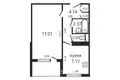 Wohnung 1 zimmer 33 m² Minsk, Belarus