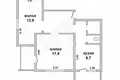 2 room apartment 56 m² Muchaviecki sielski Saviet, Belarus