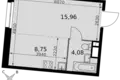 Studio 1 zimmer 29 m² Moskau, Russland